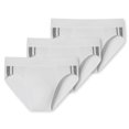 thumbnail image 1 of SCHIESSER Calzoncillos para Hombres, Paquete de 3 - Rio Slip 95/5, Algodón Estirado, Rayas laterales Blanco XL (X-Large), 1 of 5