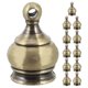 thumbnail image 1 of 12pcs Decorative Finial for Lamp Shades M10x1 Thread Crown Cap Knob Lamp Shade Parts for Ceiling Chandelier Floor and Table Lamps Bronze, 1 of 4