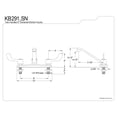 thumbnail image 2 of Kingston KB291 Magellan Two-Handle 2-Hole 8" Centerset Kitchen Faucet in Polished Chrome, 2 of 4
