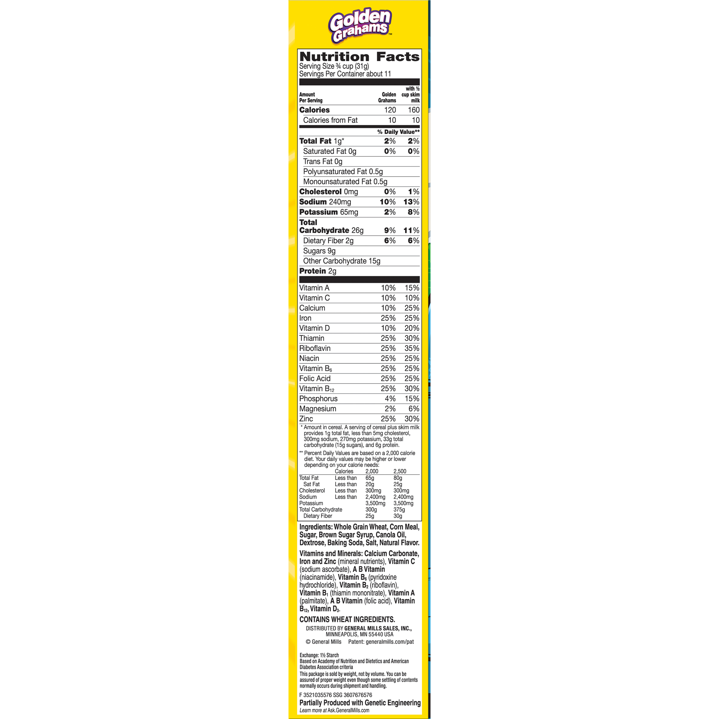 Golden Grahams Nutrition Facts Label Blog Dandk