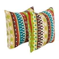 Blazing Needles 17-inch Square Polyester Outdoor Throw Pillows (Set of 2) 9910-S2-OD-212