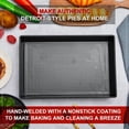 thumbnail image 3 of LOVEVER 3 Pcs Detroit Style Pizza Pan Hard Rectangular Pans Non Stick Sicilian Dish Pre Seasoned Bakeware, 3 of 7