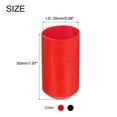 thumbnail image 2 of 30Pcs Heat Shrink End Cap 25mm ID x 50mm L 2.5:1 Ratio Heat Shrink Tubing Caps Lined Sealed Waterproof Black/Red, 2 of 5
