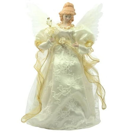 Kurt Adler 14" Fiber Optic Animated Angel Tree Topper - Walmart.com
