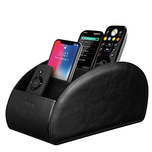 Sithon Remote Control Holder With 5, Leather Remote Control Holder