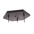 thumbnail image 4 of Woodbridge Lighting Lanning 3-Light Metal Cluster Pendant in Antique Brass/Black, 4 of 4