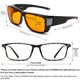 thumbnail image 4 of Gafas para dormir CAXMAN que bloquean la luz azul, lentes naranjas, 4 of 6