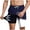 #299-Navy, variant on Men's Quick Dry Swim Trunks with Compression Liner and Palm Print Navy XXXL Big & Tall Gifts for Father