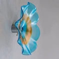 thumbnail image 4 of Longree Hand Blown Glass Wall Art Platter, 12-Inch Diameter, Blue and Gold Accent, 4 of 8
