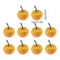 thumbnail image 3 of 10-Count Mini Artificial Pumpkins - Lightweight Foam Fall Decor Thanksgiving Table Scatter Halloween Craft Projects Home Centerpiece Fillers(E), 3 of 6