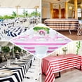 thumbnail image 4 of Efavormart 90"x156" Red & White Stripe Satin Rectangle Tablecloth Seamless Tablecloth For Wedding Party Event, 4 of 11