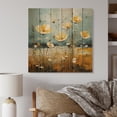 thumbnail image 2 of Designart "Yellow Buttercups Buttercup pasture" Floral Print on Natural Pine Wood, 2 of 5