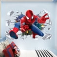 thumbnail image 4 of Pegatinas de pared de Spider-Man tridimensionales para pared, pegatinas de pared de fondo para decoración de sala de estar, extraíbles, 4 of 4