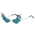 thumbnail image 1 of Gafas de sol de llama de fuego para mujer, gafas de sol Punk, gafas de diseño de lujo Yuyangstore Gafas de sol con lentes de llama de fuego, 1 of 7