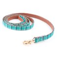 thumbnail image 1 of Collar de piel para perro y correa de 4 pies, collar básico ajustable KUDES, con juego de correa de cuero para mascotas con campana, 1 of 5