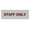 Light Grey / Burgundy, variant on Basic Staff Only Sign (Light Grey / Burgundy) - Small