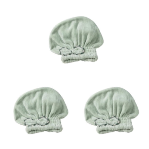 Kearding Toalla de secado de cabello absorbente de agua para mujer, gorro de baño ajustable elástico portátil, gorro de ducha de estilo Type1 NO1
