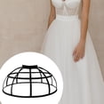 thumbnail image 6 of Cage Hoop Skirt Petticoat Underskirt Pannier Metal Frame Adjustable Size for Women Cosplay Party Stage, 6 of 8