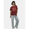 thumbnail image 2 of Time and Tru AC/DC Flames Women's Graphic Tee, Sizes XS-XXXL, 2 of 4