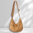 thumbnail image 1 of Bolso bandolera de lona para mujer Ndcxsfigh marrón simple para trabajo y viaje, 1 of 6