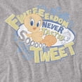 thumbnail image 2 of Looney Tunes Fweedom Women's T Shirt, Athletic Heather, X-Large, 2 of 6