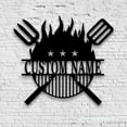 thumbnail image 4 of Craftnamesign Custom Chef Tools Metal Wall Art LED Light, Custom Backyard Cooking Tool Name Sign, 4 of 5