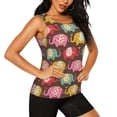 thumbnail image 2 of Gukieu Cute Elephants Print Women's Quick-drying Fitness Vest, Round Neck Sleeveless Fitness T-shirt, Suitable for Yoga, Sports-XX-Large, 2 of 7