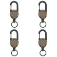 thumbnail image 2 of Enrouleur de Badge Robuste, Porte-Clés Rétractable et Support d'Identification avec Clip en Métal, Câble en Acier Inoxydable de 23,6 Pouces, Idéal pour la Construction, la Sécurité et les Travaux Extérieurs, 4 Boucles Télescopiques, 2 of 5
