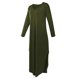 thumbnail image 1 of Maxi Partido Cuello EnV Manga Larga Casual Mujer Casuales Apariencia Atractiva Muchacha Colco Vestido largo maxi de las mujeres, 1 of 7