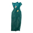 thumbnail image 3 of Princess Doll Clothes Doll Green Long Party Dress Gown Flower, 3 of 3