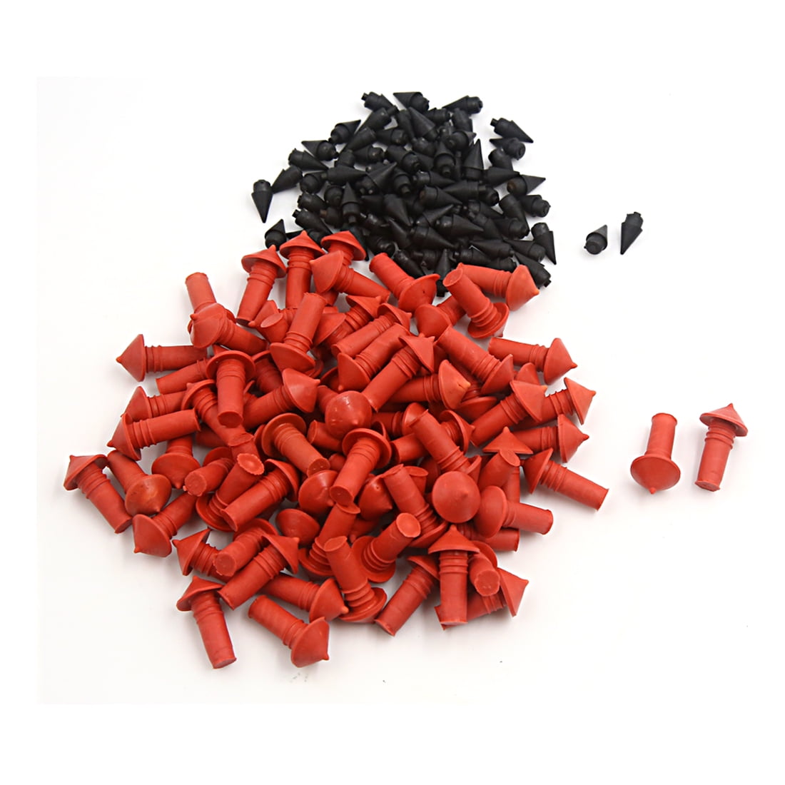170Pcs Universal Mushroom Shaped Tire Repair Insert Plugs Red Black 7mm