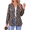 Leopard, variant on Fantaslook Womens Button Down Shirts V Neck Long Sleeve Shirt Printed Business Work Blouses Dressy Casual Fall Tops