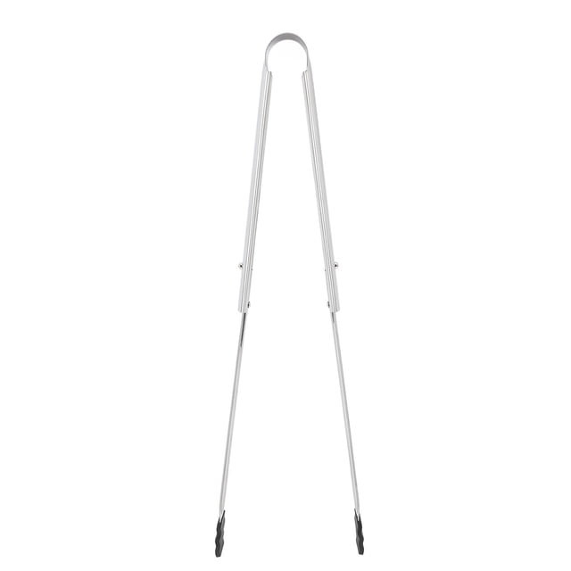 Pinzas Para Asar, Prácticas Pinzas De Cocina De Acero Inoxidable Resistentes Al Calor, Estirables Con Puntas De Silicona Para Barbacoa