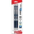 thumbnail image 3 of Pentel EnerGel RTX Retractable Liquid Gel Pen, (0.7mm) Metal Tip, Medium Line, Navy Blue Ink 2-Pk (BL77BP2CA), 3 of 13