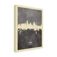 thumbnail image 2 of Michael Tompsett 'Miami Florida Skyline Gray' Canvas Art, 2 of 3