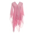thumbnail image 5 of Hrsba Womens Summer Cover Up Solid Color Breathable Beach Sun Protection Cover Up Dress Casual Summer Tops for Women, 5 of 7