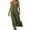 Army Green# summer dresses for women, variant on Beachy Midi Dresses for Women Flowy Casual Adjustable Spaghetti Strap Dress Trendy V Neck Sundresses Cotton Linen Summer Dress for Holiday Beige S