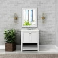 thumbnail image 2 of RoomAndLoft Yellowstone 30" Wood Bathroom Vanity in White - Quartz Top & 1 Basin, 2 of 4