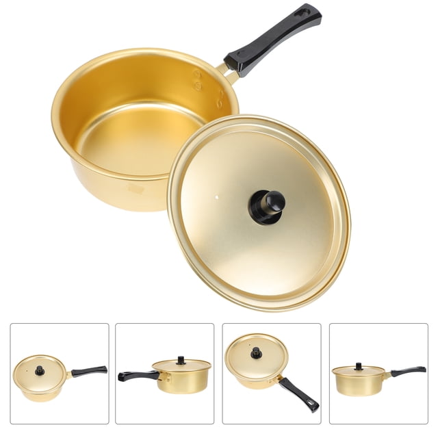 unbranded 1Ud Olla Para Ramen De Aluminio Con Mango Y Perilla De Plástico Para Cocina En Casa