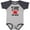 Heather and Navy, variant on Inktastic Nanny and Papaw Love Me Boys or Girls Baby Bodysuit