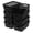 Black, variant on Small Plastic Storage Basket with Lid Handle 7x10.9x4 in Cream White 6 Pack