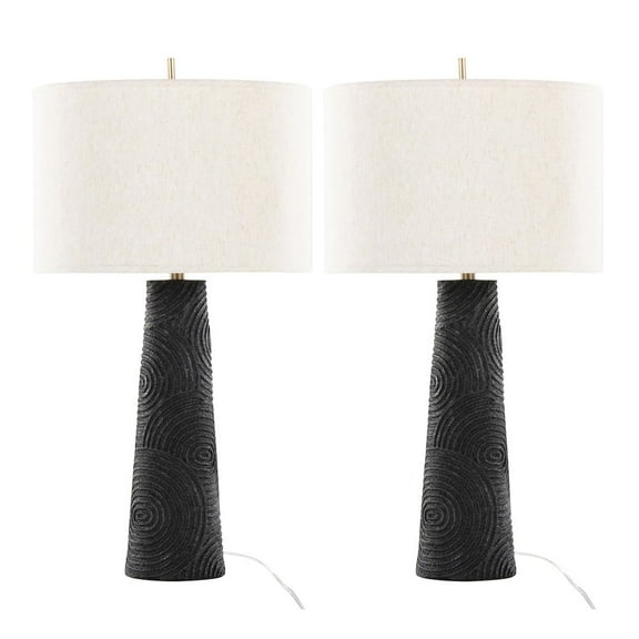 LumiSource Kona 31" Polyresin Table Lamp - Set of 2