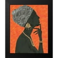 thumbnail image 2 of Adams, Emily 15x18 Black Modern Framed Museum Art Print Titled - Graceful Majesty I Orange, 2 of 5