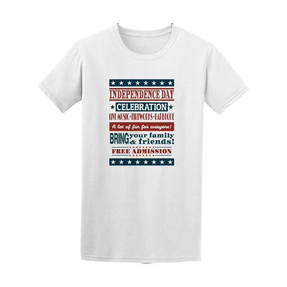 Vintage Style Independence Day Tee Men's -Image by Shutterstock