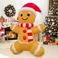 thumbnail image 6 of GOOSH Christmas Inflatables 5.9 FT Inflatable Gingerbread Man with Built-in LED Lights, Cute Blow up Gingerbread Man Wearing Xmas Hat, Outdoor Christmas Decorations Gingerbread Inflatable for Holiday, 6 of 6
