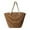 Beige, variant on Stylish Women's Woven Straw Bucket Tote Handbag for Daily Commuting and Summer Beach Travel with Large Capacity