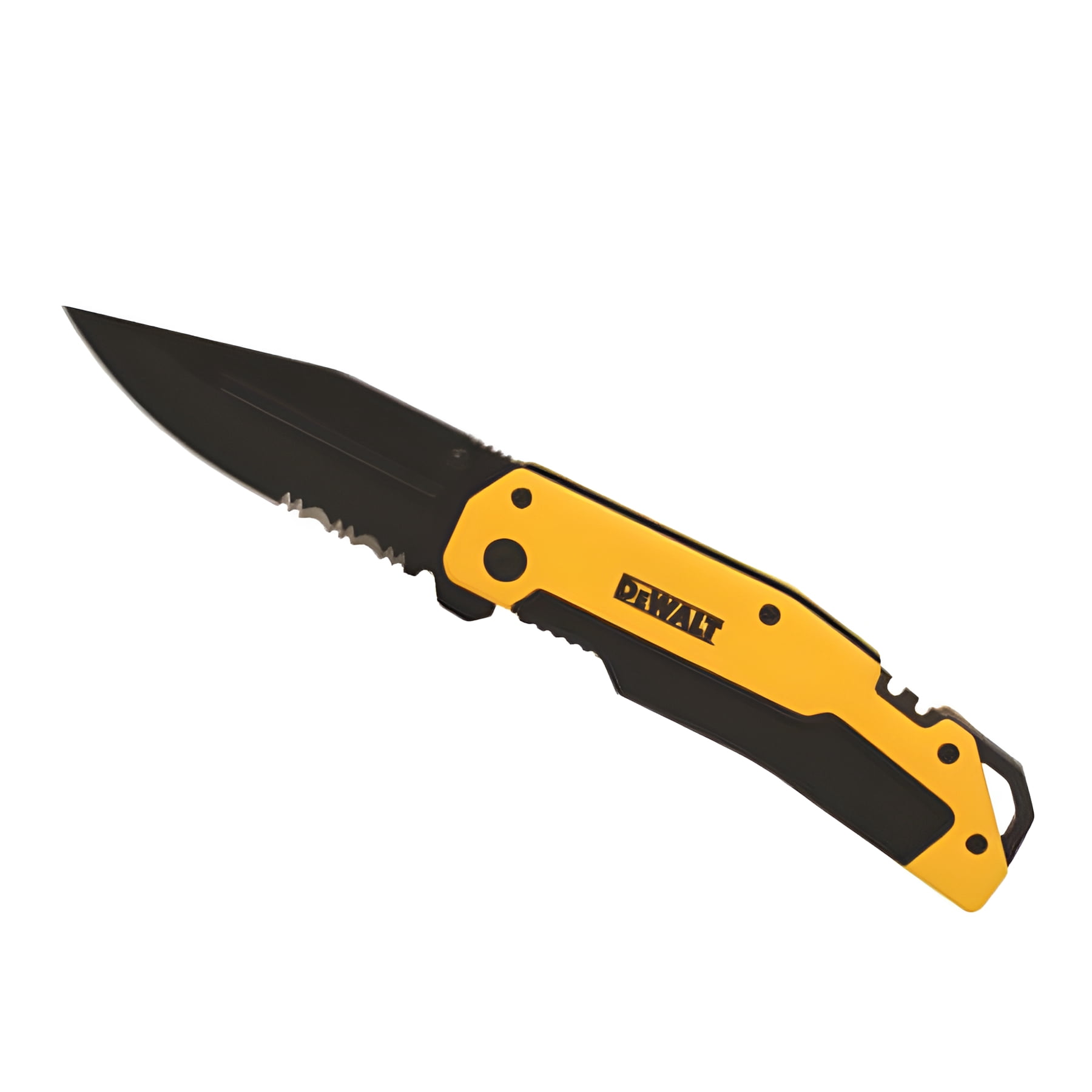 Stanley Folding Multi Purpose Pocket Knife - Serrated Blade, Aluminum Handle — Residential Use, Standard Application