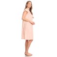thumbnail image 3 of Lati Fashion Women Nightgowns Short Sleeve Female Nightgowns & Sleepshirts Peach L, 3 of 4
