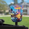 thumbnail image 2 of Yuyamidu Seaside RV Electric Tongue Jack Cover Sunset RV Electric Jack Cover 300D RV Accessories UV Resistant RV Travel Trailer Jack Protective Cover for RV Cover, 2 of 7