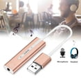 thumbnail image 7 of External Sound Card, 2 in 1 USB External Sound Card 3.5mm Audio Interface Microphone Headphone Adapter PC Laptop USB Audio Converter, 7 of 7